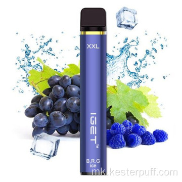 Оригинално IGET XXL 1800 PUFFS PROSELABLE VAPE PEN